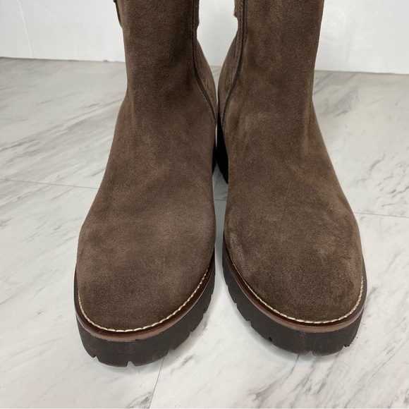 Blondo Dahlia Brown Suede Buckle Bootie 11M - Picture 10 of 14